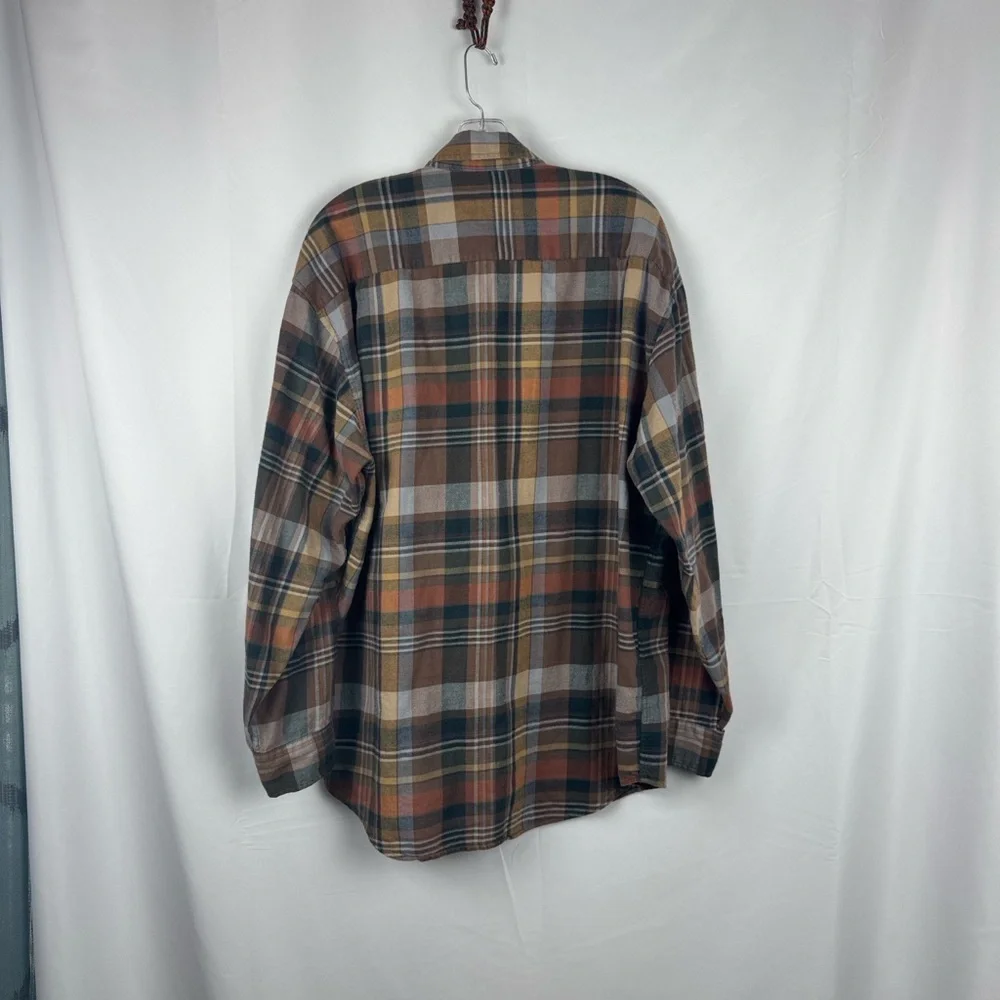 Vintage Banana Republic Safari & Travel Brown Flannel Shirt Size L Hong Kong